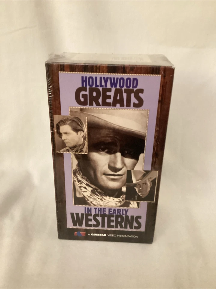 3 VHS 10 Moives Hollywood Greats in The Early Westerns Wayne Russell Gable