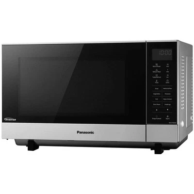 Panasonic Digital Flatbed Microwave 27L Slim-Line 1000W Silver 27L NN-SF464MBPQ - Image 1 of 4