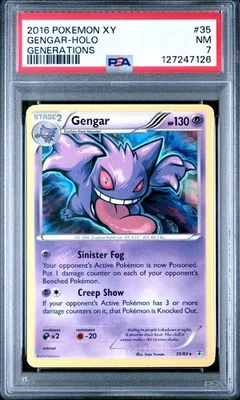 2016 Pokemon XY Generations Gengar Holo PSA 7 - Image 1 of 2