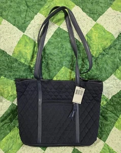 Vera Bradley Navy Tote Bag NWT Mothers Day Gift Teacher Travel Granny Beach Core - Picture 1 of 10