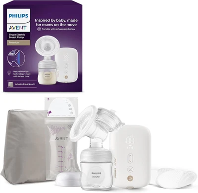 Avent Single Electric Breast Pump, Tiralatte Di Qualità Ospedaliera Con Motore S - Immagine 1 di 4