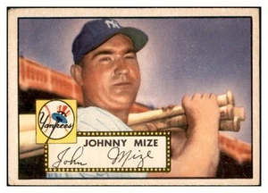 1952 TOPPS #129 JOHNNY MIZE YANKEES VG SET BREAK 533834 (KYCARDS) - Picture 1 of 2