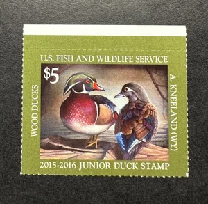WTDstamps - #JDS23 2015 - US Junior Duck Stamp - Mint OG NH - Imagen 1 de 2