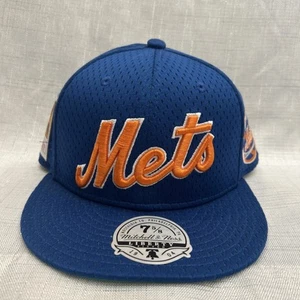 New York Mets Mitchell & Ness Script Mess Cooperstown Collection Hat 7 5/8 - Picture 1 of 6