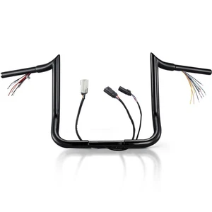 Manillar precableado Ape Hanger para 08-13 Street Glide Ultra Limited Classic 10" - Imagen 1 de 7