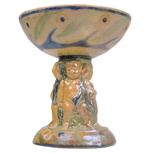 Bloomsbury Group Art Pottery Tazza Virginia Woolf Fry Grant h12cm Circa 1920 - Picture 1 of 15