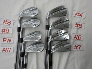 Callaway APEX PRO 2021 Iron Set 4-9+Pw+Aw N.S.Pro 950GH neo Flex-S 8pcs LH Used - Picture 1 of 10