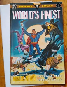 Superman Batman World's Finest Worlds at War #3 1990 DC Comics - Picture 1 of 3