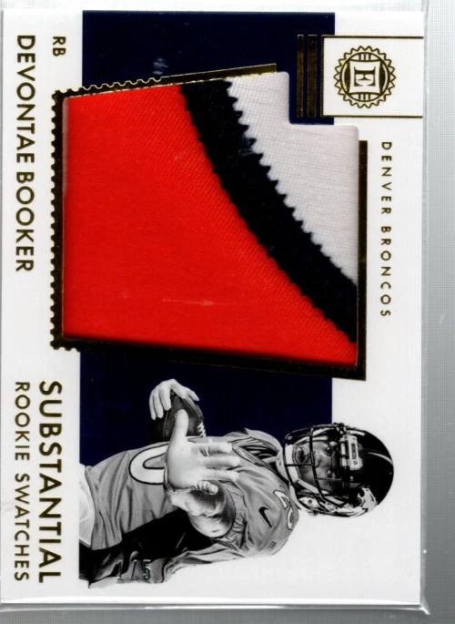 2016 Panini Encased Substantial Rookie Swatches Gold 14 Devontae Booker Jersey/5 - Image 1 of 2