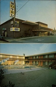 Redwood City,CA Sundial Motel San Mateo County California Postcard - Picture 1 of 2