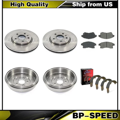 Rotores y pastillas de freno delanteros para Chevrolet Cruze 2011 2012 + tambores y zapatas traseras Foto 1 de 4