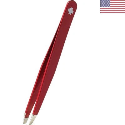 Pinzas suizas duraderas con diseño inclinado - Ideal para aseo de precisión Foto 1 de 3