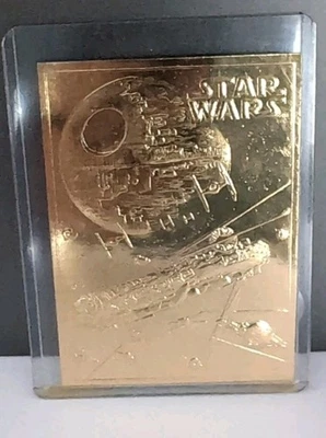 Star Wars Millennium Falcon 1995 Score Board 23KT Gold Limited Edition to 10000 - Photo 1/4
