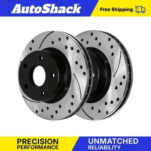 Front Coated Disc Brake Rotors Set for Jeep Patriot Compass Dodge Avenger - Picture 1 of 7