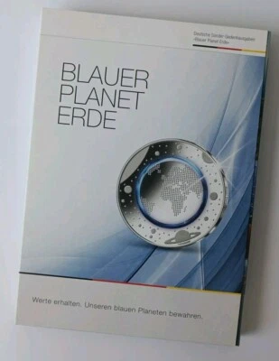 2016 BLAUER PLANET ERDE Klimazonen Folder für Silbermedaillen Polymerring Silber