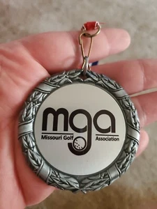 Missouri State Association MGA Ribbon Necklace  Medal Silver Tone X4 - Picture 1 of 3