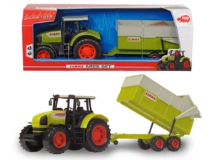 Dickie Toys 203739000 - Claas Ares 836 Rz Set - Traktor Mit Anhänger - Neu - Bild 1 von 1