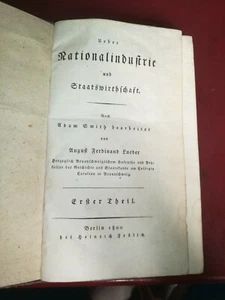 UEBER NATIONALINDUSTRIE UND STAATSWIRTHSCHAFT A.F. LUEDER 1^ EDIZIONE 2 VOL. - Foto 1 di 10