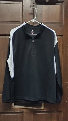 Pullover térmico de golf BOLLE manga larga 1/4 cremallera negro bloque de color talla L grande Foto 1 de 3