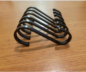 6 * Aluminium S-Haken Matt Aufhänger zum Aufhängen Geschirr Töpfe Handtücher Aufbewahrung - Bild 1 von 5