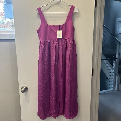 NWT! Hatch Size 2 The Olive Dress Classic Wild Orchid Maternity - Image 1 of 4