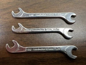 New Britain Tools E-116, E-118, E-120 Midget Open End Wrench Lot USA - Picture 1 of 7