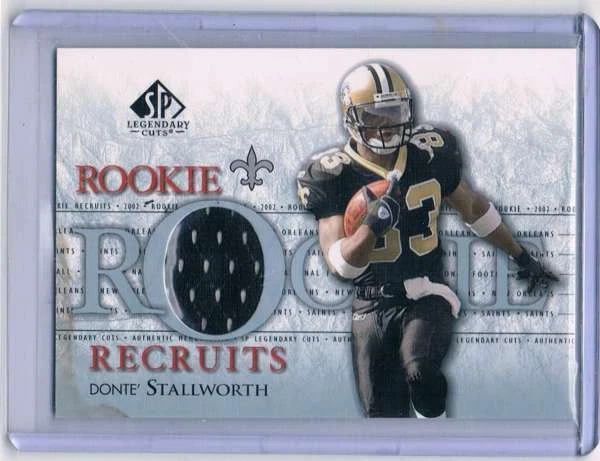 2002 SP Legendary Cuts Rookie Recruits #RRDS Donte Stallworth  - Image 1 of 1