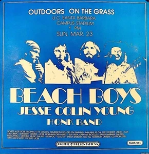 BEACH BOYS 1975 TOUR U.C. SANTA BARBARA KONZERT POSTER DENNIS WILSON / NM 2 NEUWERTIG - Bild 1 von 1