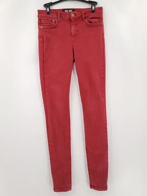 Pantalones de mezclilla Kill City The Orginal Cult para mujer adulto talla 28 28x32 ajustados borgoña Foto 1 de 4