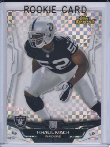 KHALIL MACK ROOKIE CARD 2014 Topps Finest X-FRACTOR RARE RC Football Raiders! - Picture 1 of 2