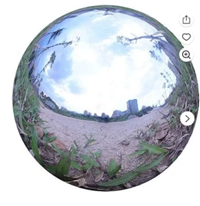 OPEN BOX|Folytiy Durable Stainless Steel Gazing Ball, Hollow Ball Mirror 20IN - Picture 1 of 2