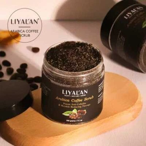 Coffee Body Scrub Skin Pore Cleansing Soften Sea Salt Cream Exfoliating Body - Picture 1 of 6