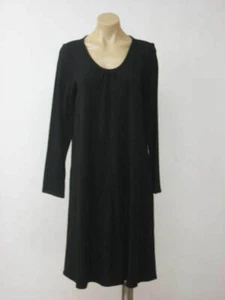 Camiseta deportiva de lana negra de Eileen Fisher manga larga XS X pequeña nueva con etiquetas $258 - Imagen 1 de 1