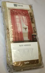 2 in Pack JCP Home Collection Lisette Valance 60” X 20" Linen Soft Gold - Open - Picture 1 of 3