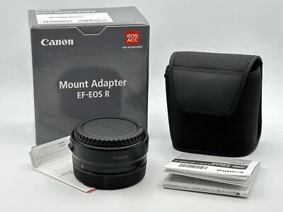 Adaptador de montaje Canon EF-EOS R para RP, EOS R, EOS R6 R5 caja y manuales COMO NUEVO Foto 1 de 4