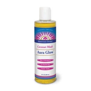 HERITAGE STORE Aura Glow, Olio, Muschio di Cocco (Btl-Plastica) | 8 oz - Foto 1 di 1