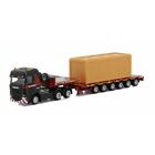 for SCANIA 6X4 Low board Trailer tractor with container 1/87 DIECAST MODEL TRUCK