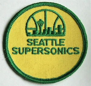 Vintage Seattle Supersonics NBA Basketball Team Logo Jacke Patch Neu NOS 1970er - Bild 1 von 2