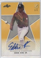 2020 Leaf Perfect Game National Showcase 1/1 Eddie King Jr #BA-EKJ Auto 0ps7