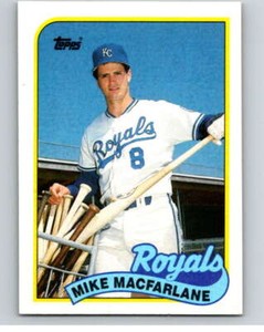 1989 Topps Baseball #479 Mike Macfarlane  RC Rookie Kansas City Royals 