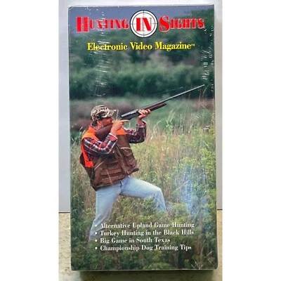 Hunting in Sights VHS Electronic Video Magazine SEALED Turkey Upland Game Texas - Image 1 of 4