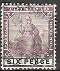 Stamps Trinidad 1896 6d purple+black used SG120