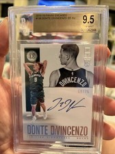 DONTE DIVINCENZO 2018-19 Panini Encased Scripted Rookie RC /75 BGS 9.5 AUTO 10