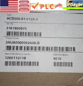 ABB ACS550-01-012A-4 inverter 5.5KW New In Box Spot Goods!Fast Shipping - Picture 1 of 1