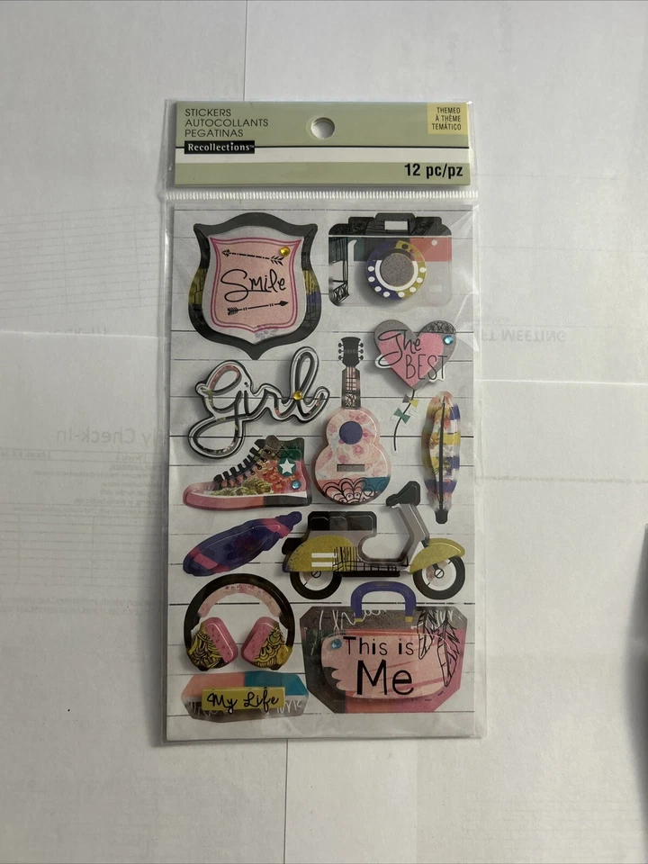 Воспоминания моя жизнь ~ девочка тематические наклейки ~ шикарный! БЫСТРАЯ ДОСТАВКА! - Изображение 1 из 1
