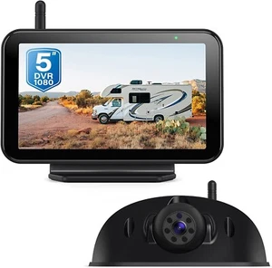 eRapta kabelloses Rückfahrkamerasystem, 5" DVR 1080P Monitor, 149° Rückansicht IR - Bild 1 von 8