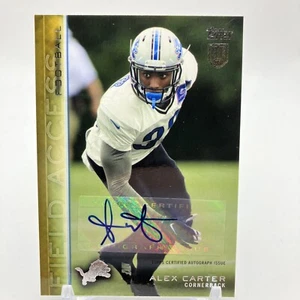 2015 Topps Field Access Gold Auto #97/99 Alex Carter No.98 Rookie Auto RC Lions - Picture 1 of 6