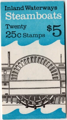 Scott #BK166 (2405-2409a) Steamboats Booklet of 20 Stamps - MNH Unopened - Image 1 of 2