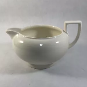 Jarra redonda Wedgwood Creamer blanco marfil Etruria Barlaston *tal cual* - Imagen 1 de 11