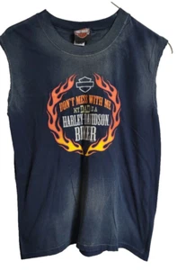 T-shirt bambino L (14-16) Harley Davidson senza maniche Mankato Minnesota HD Dealer - Foto 1 di 4